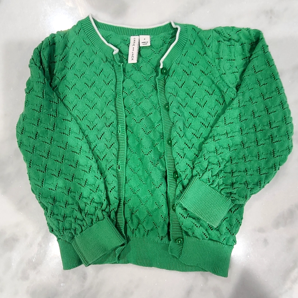 Janie & Jack Pointelle Cardigan